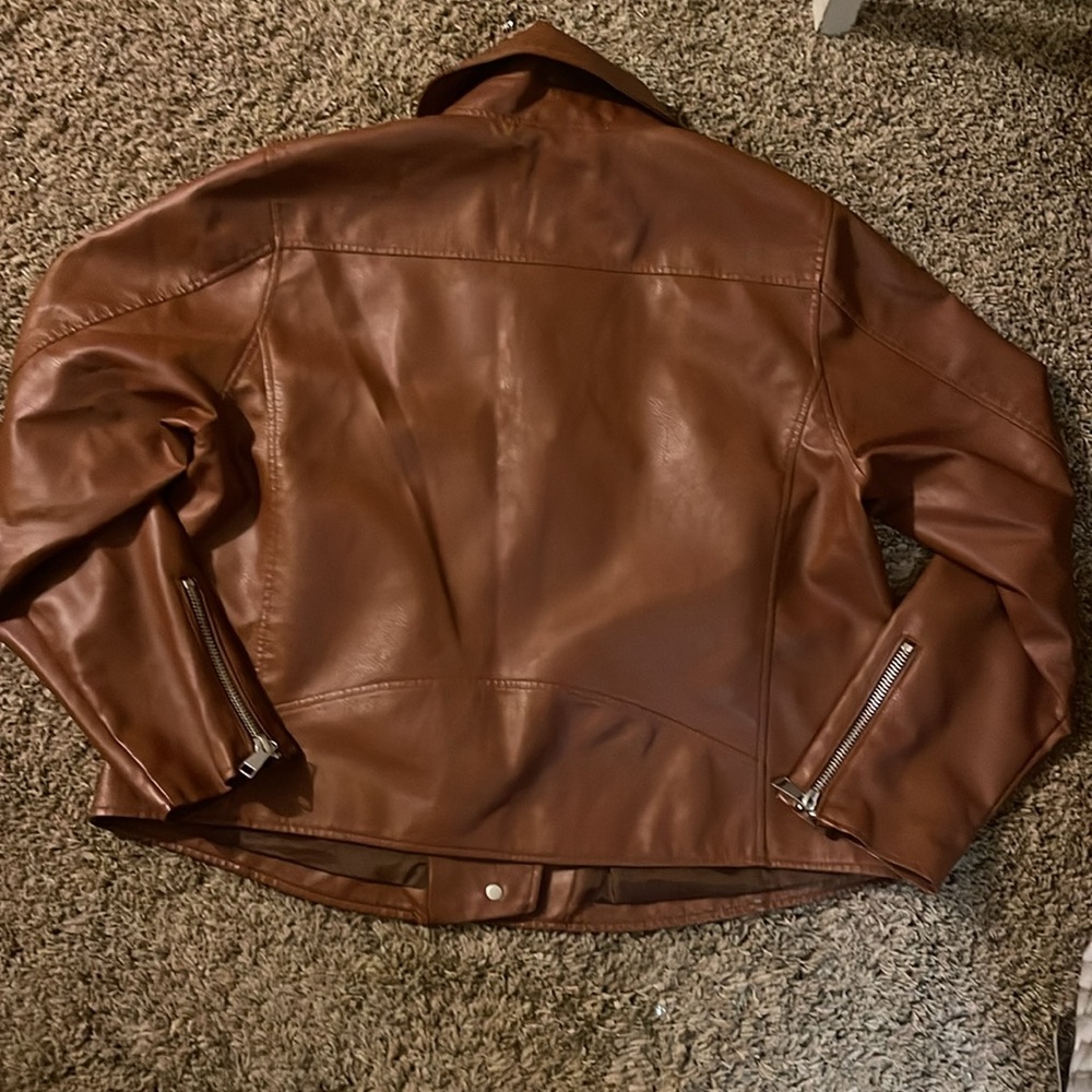 Saige Faux-Leather Moto Jacket - Picture 8 of 8